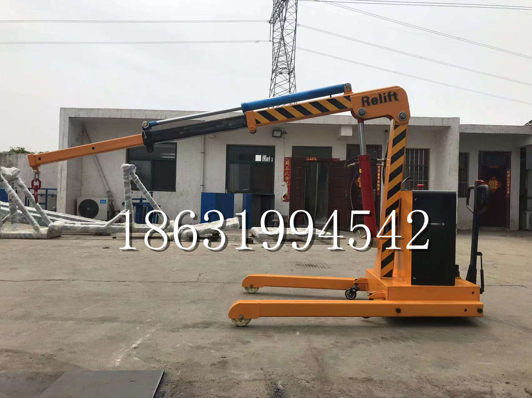 河东区久征定做3吨三轮随车吊 农用园林绿化移树吊 平板工程用小吊机